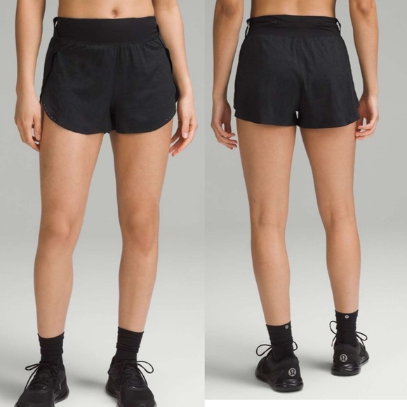 Lululemon Fast and Free High-Rise Short 2” *Airflow Black - Picture 1 of 8